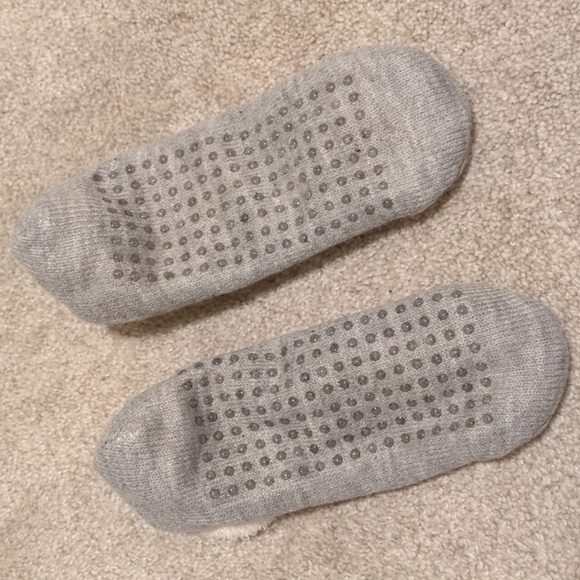 Polar Bear Gray and White Cozy Slipper Socks - Picture 2 of 3